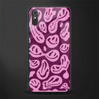 acid smiles grape edition glass case for redmi 9i image
