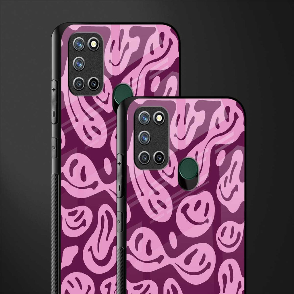 acid smiles grape edition glass case for realme 7i image-2