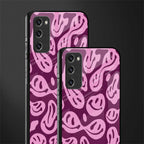 acid smiles grape edition glass case for samsung galaxy s20 fe image-2