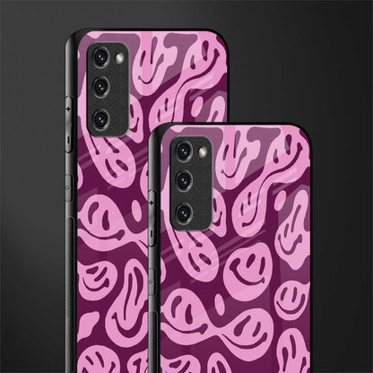 acid smiles grape edition glass case for samsung galaxy s20 fe image-2
