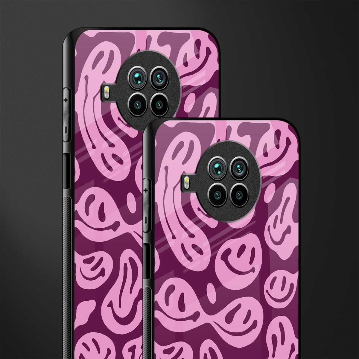 acid smiles grape edition glass case for mi 10i image-2