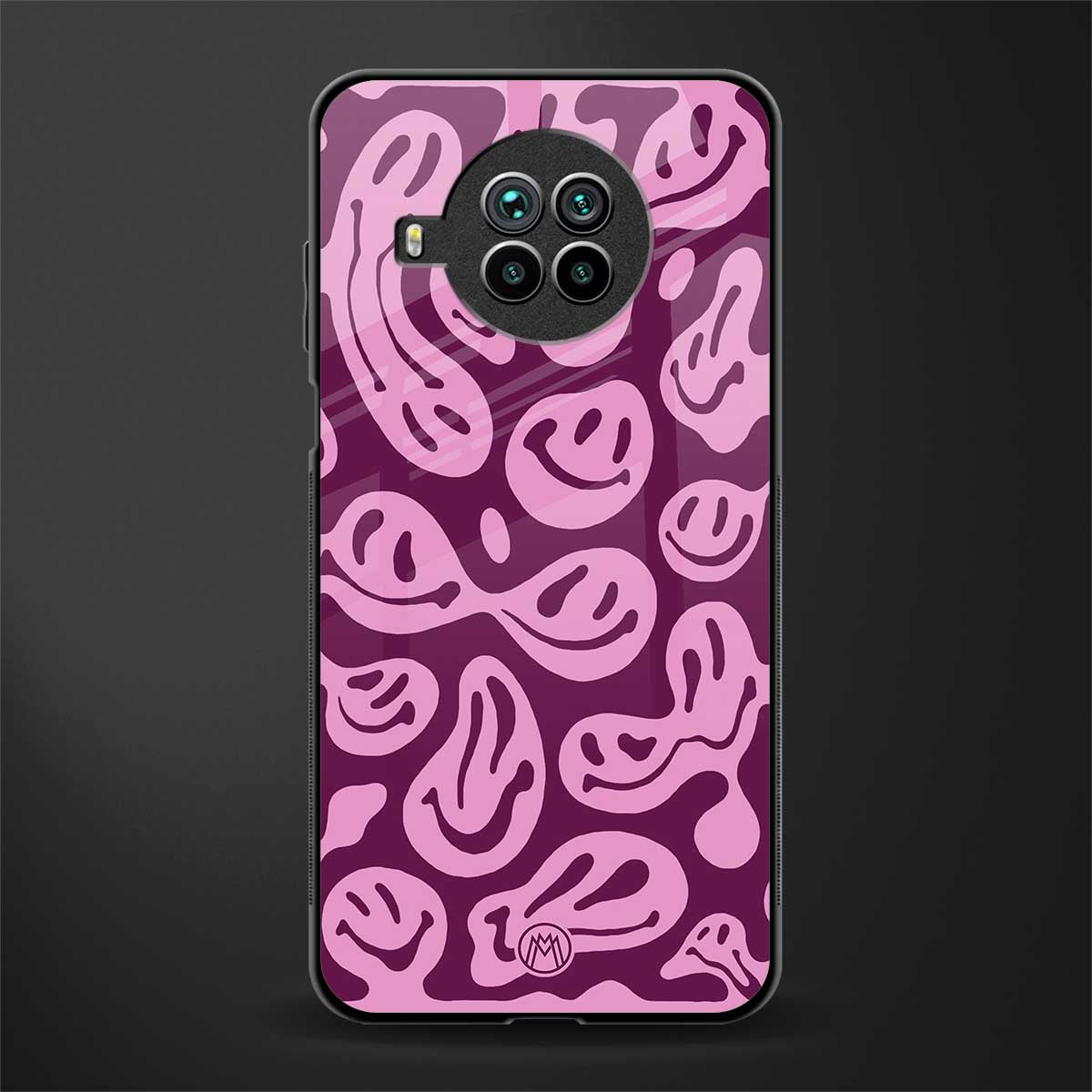 acid smiles grape edition glass case for mi 10i image