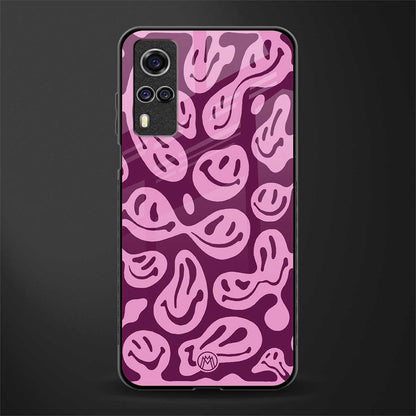 acid smiles grape edition glass case for vivo y31 image