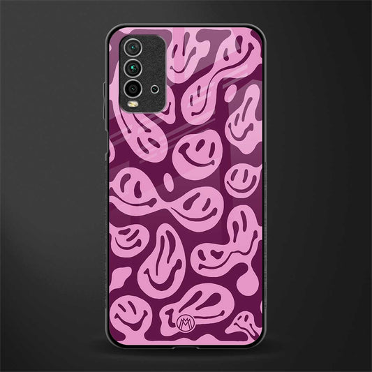 acid smiles grape edition glass case for redmi 9 power image