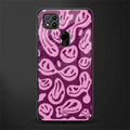 acid smiles grape edition glass case for redmi 9c image