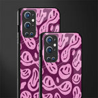 acid smiles grape edition glass case for oneplus 9 pro image-2