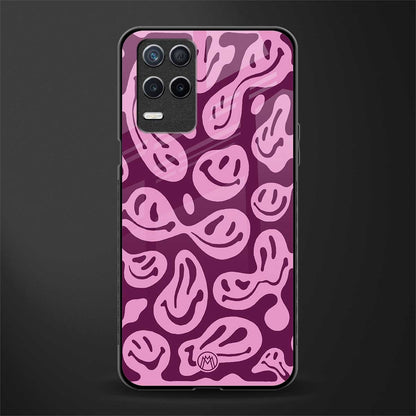 acid smiles grape edition glass case for realme narzo 30 5g image