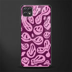 acid smiles grape edition glass case for samsung galaxy a22 5g image