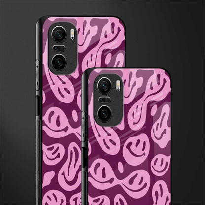 acid smiles grape edition glass case for mi 11x 5g image-2