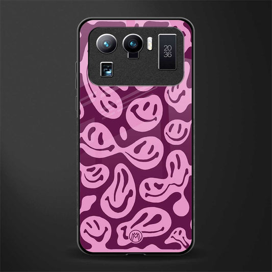 acid smiles grape edition glass case for mi 11 ultra 5g image