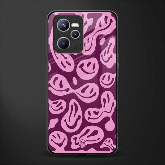 acid smiles grape edition glass case for realme c35 image