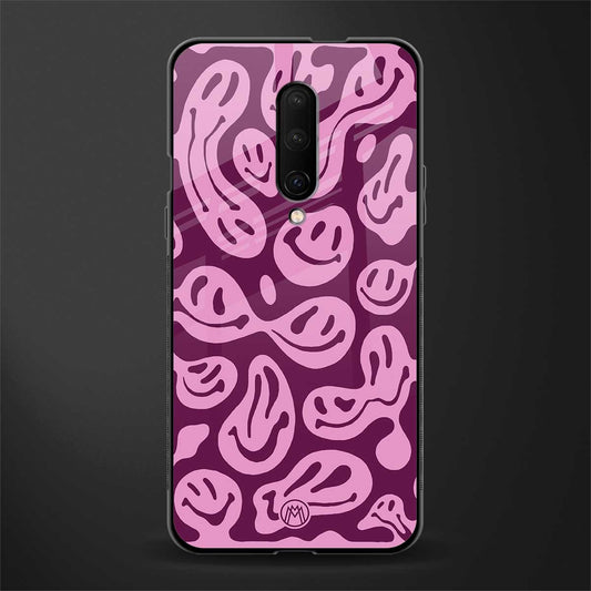 acid smiles grape edition glass case for oneplus 7 pro image