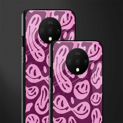 acid smiles grape edition glass case for oneplus 7t image-2