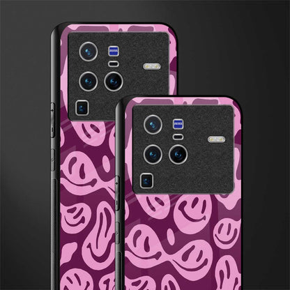 acid smiles grape edition glass case for vivo x80 pro 5g image-2