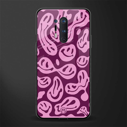 acid smiles grape edition glass case for oneplus 8 pro image