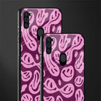 acid smiles grape edition glass case for samsung galaxy m11 image-2