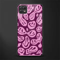 acid smiles grape edition back phone cover | glass case for samsung galaxy f42