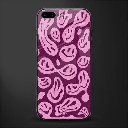 acid smiles grape edition glass case for iphone 7 plus image