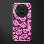 acid smiles grape edition back phone cover | glass case for realme 11 pro 5g