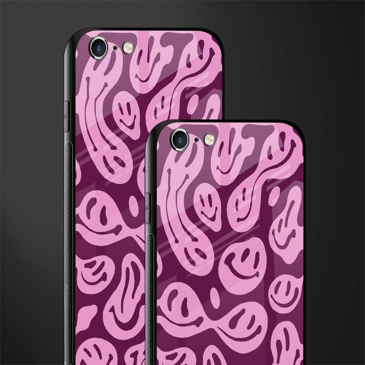 acid smiles grape edition glass case for iphone 6 plus image-2