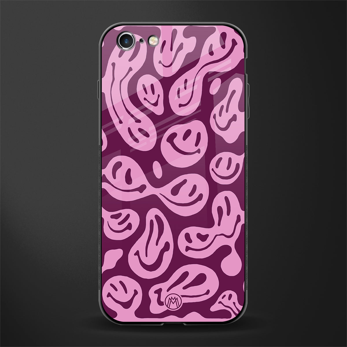 acid smiles grape edition glass case for iphone 6 plus image