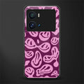 acid smiles grape edition back phone cover | glass case for iQOO 9 Pro