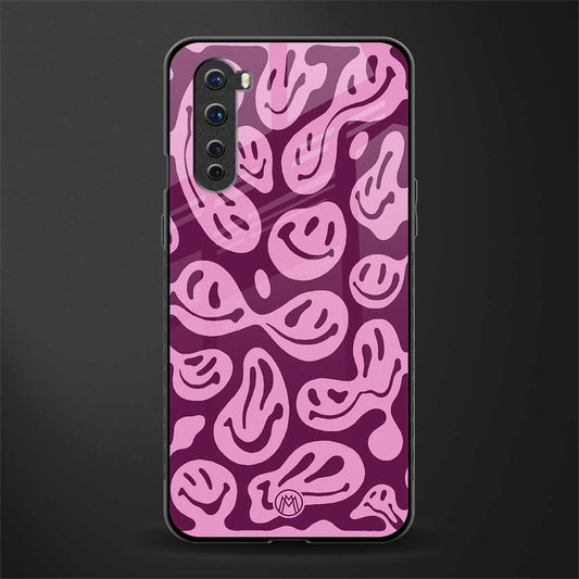 acid smiles grape edition glass case for oneplus nord ac2001 image
