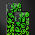 acid smiles neon green glass case for oppo reno 3 pro image-2