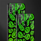 acid smiles neon green glass case for vivo y19 image-2