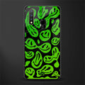 acid smiles neon green glass case for vivo u20 image