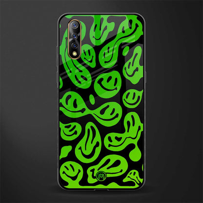 acid smiles neon green glass case for vivo z1x image