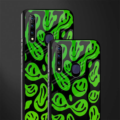 acid smiles neon green glass case for vivo z1 pro image-2