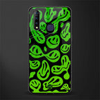 acid smiles neon green glass case for vivo z1 pro image