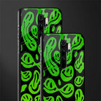 acid smiles neon green glass case for redmi note 8 pro image-2
