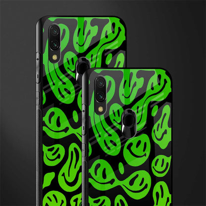 acid smiles neon green glass case for redmi 7redmi y3 image-2