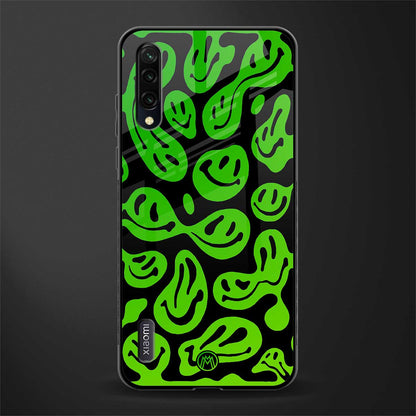 acid smiles neon green glass case for mi a3 redmi a3 image