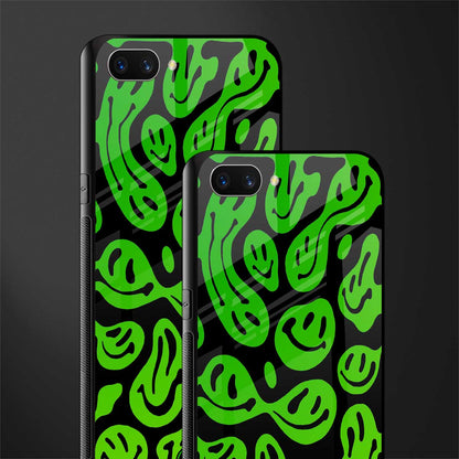 acid smiles neon green glass case for realme c1 image-2