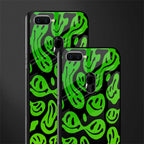 acid smiles neon green glass case for oppo a7 image-2