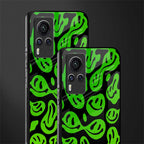acid smiles neon green glass case for vivo x60 pro image-2