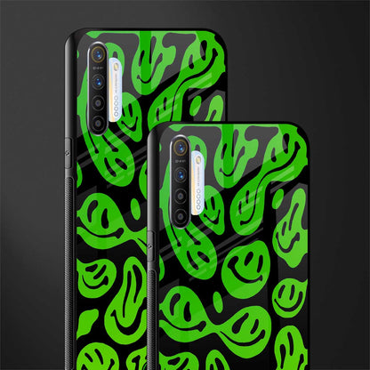 acid smiles neon green glass case for realme x2 image-2