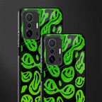 acid smiles neon green glass case for mi 11t pro 5g image-2