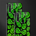 acid smiles neon green glass case for vivo y12 image-2