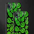 acid smiles neon green glass case for vivo y91i image-2