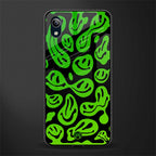 acid smiles neon green glass case for vivo y91i image