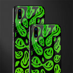 acid smiles neon green glass case for vivo v11 pro image-2