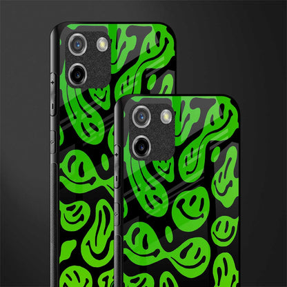 acid smiles neon green glass case for realme c11 image-2