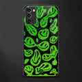 acid smiles neon green glass case for samsung galaxy note 20 image