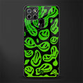 acid smiles neon green glass case for realme narzo 20 image