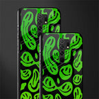 acid smiles neon green glass case for redmi 9 prime image-2