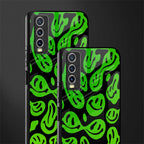 acid smiles neon green glass case for vivo y20i vivo y20t image-2